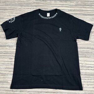 Chrome Hearts Logo Print Black Tee Mens Size Large